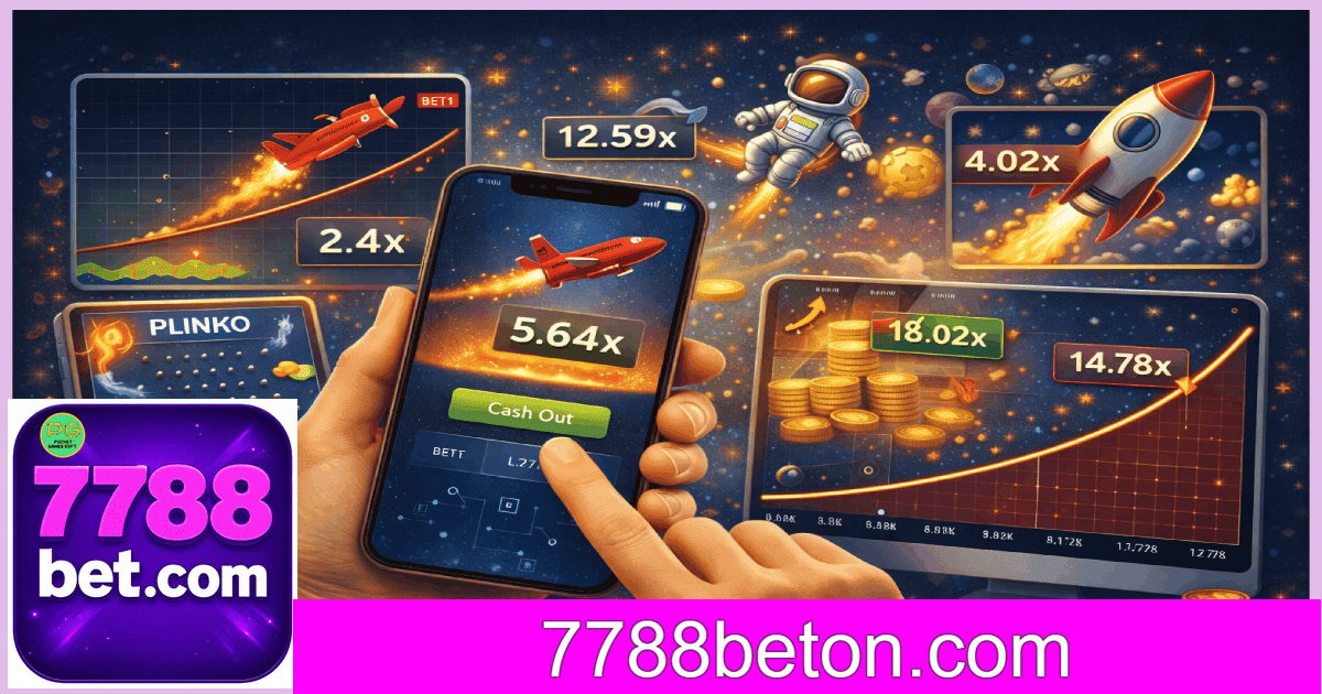 Jogo Crash 7788BET com multiplicadores em tempo real no Brasil